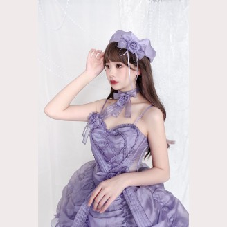 Knitting Heart Classic Lolita Beret by Alice Girl (AGL82C)